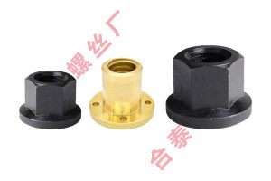 汽車機械設備行業高強度絲桿法蘭銅螺母